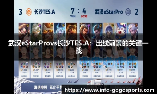 武汉eStarProvs长沙TES.A：出线前景的关键一战